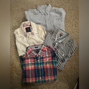 4 teenage Boy button up skirts